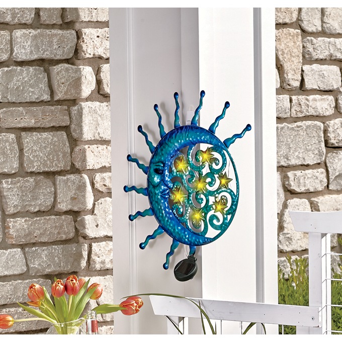 Solar Sun Garden Wall Art, , large