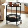 Tray-Top Rolling Accent Table, , large