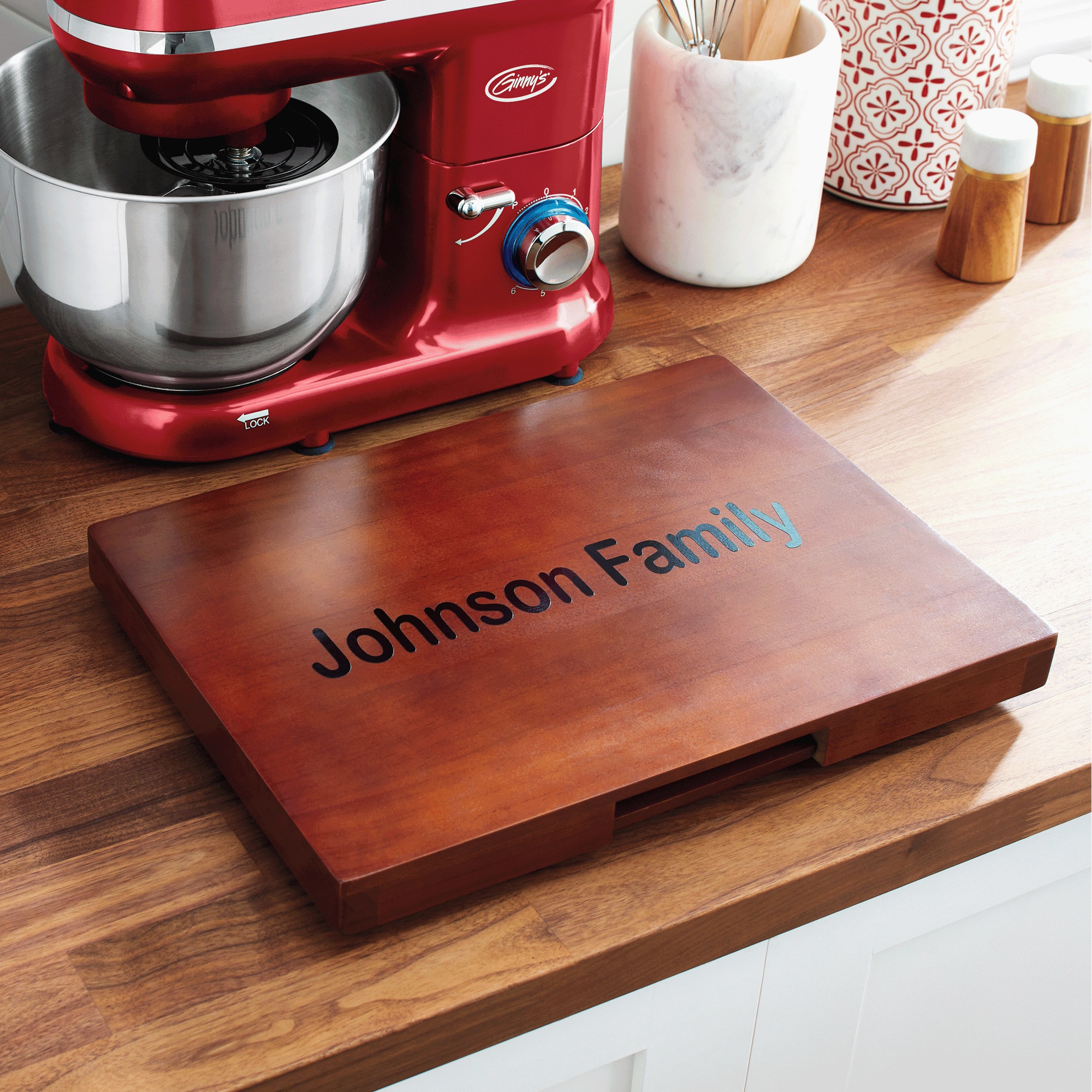 Sliding Wooden Appliance Tray, , large