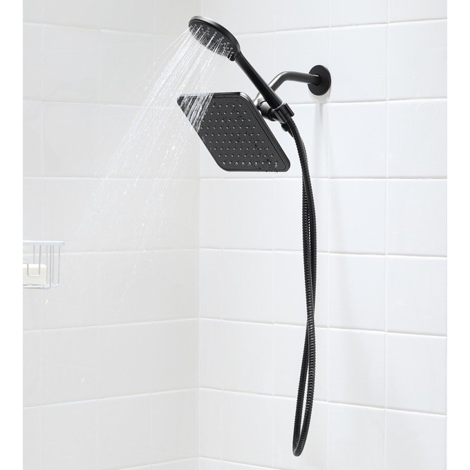 5-Function Rainfall Showerhead & Wand, , large