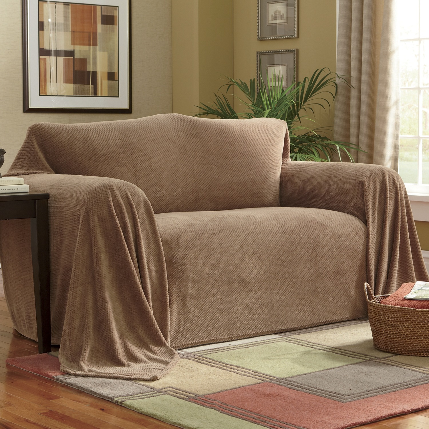 Textured Plush Furniture Throw Montgomery Ward