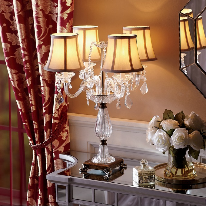 Desk top lamp chandelier