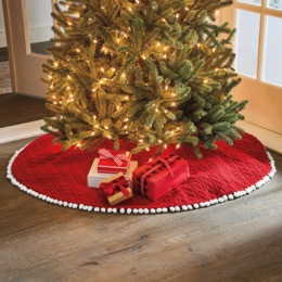 Knit Tree Skirt, , large