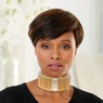 Wire & Crystal Choker & Earring Set, , large