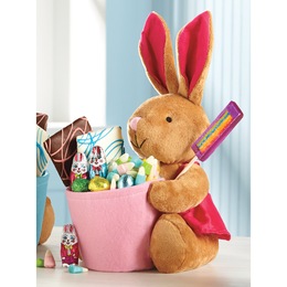 Pink Bunny Basket, , large