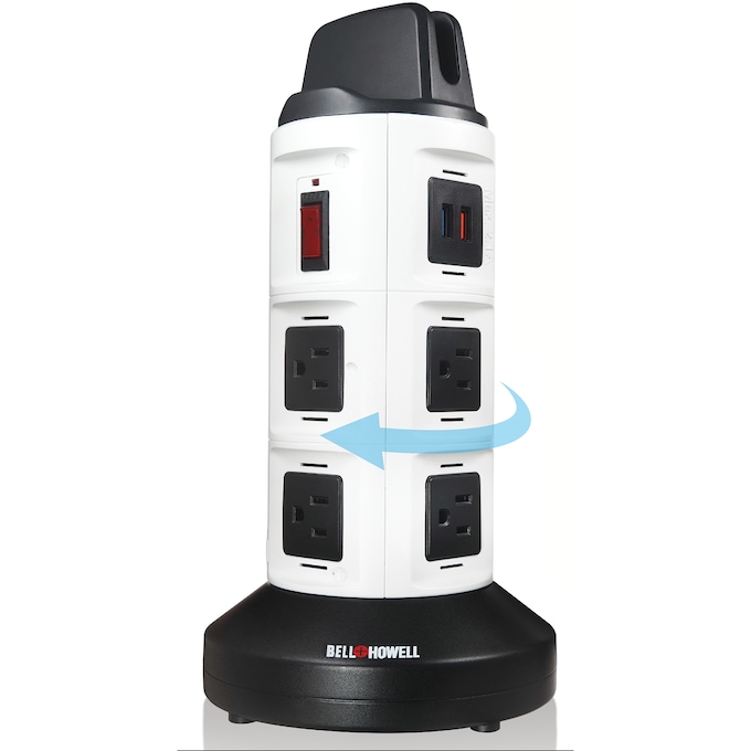 Bell+Howell Spin Power Charging Station with Surge Protection, , large