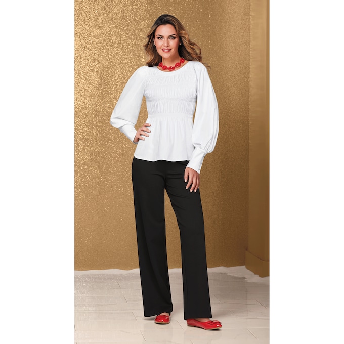 Bailey Smocked Top, , large