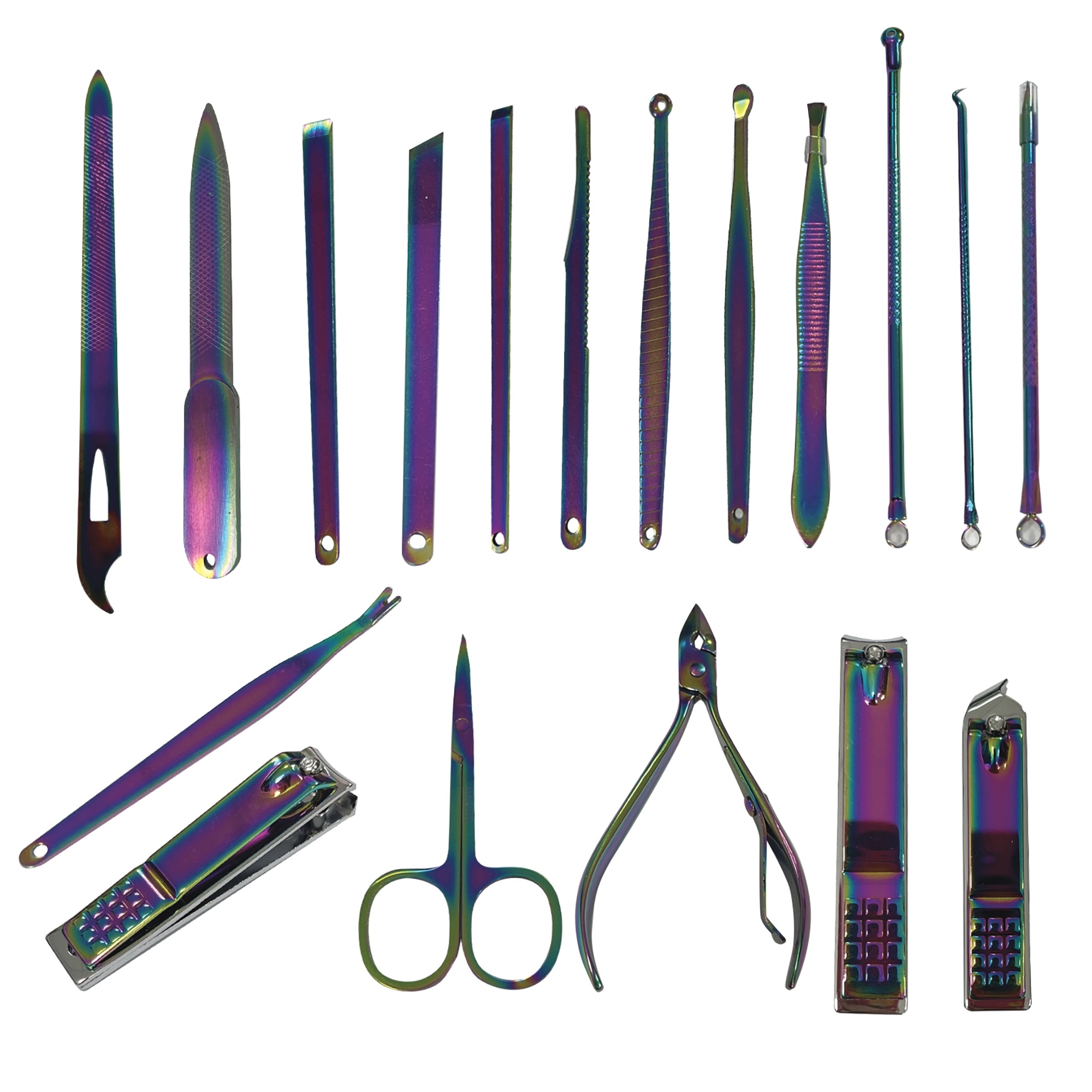 Iridescent 19-Piece Manicure Set, , large