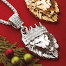 Men's Crystal Lion King Pendant, , large