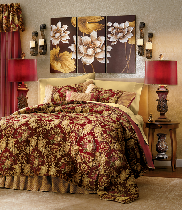 3-Piece Valentina Floral Wall Art, , large