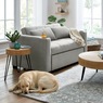 Convertible Loveseat with USB and Cupholders, Gray, large