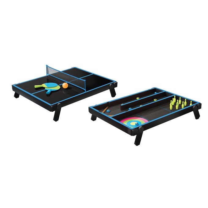 Tabletop 4-in-1 Multi Game, Black, large