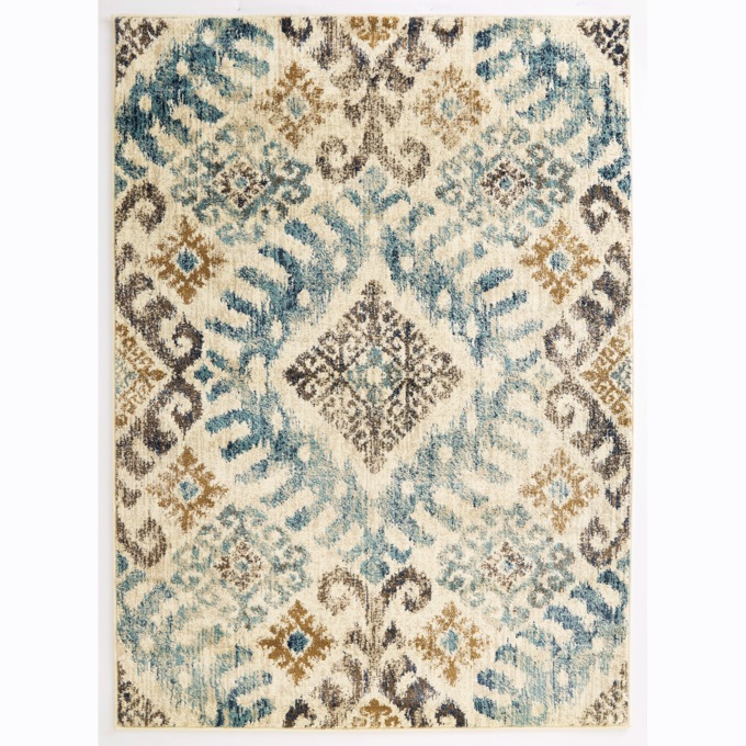 Verazanno Rug, Ivory Blue, large