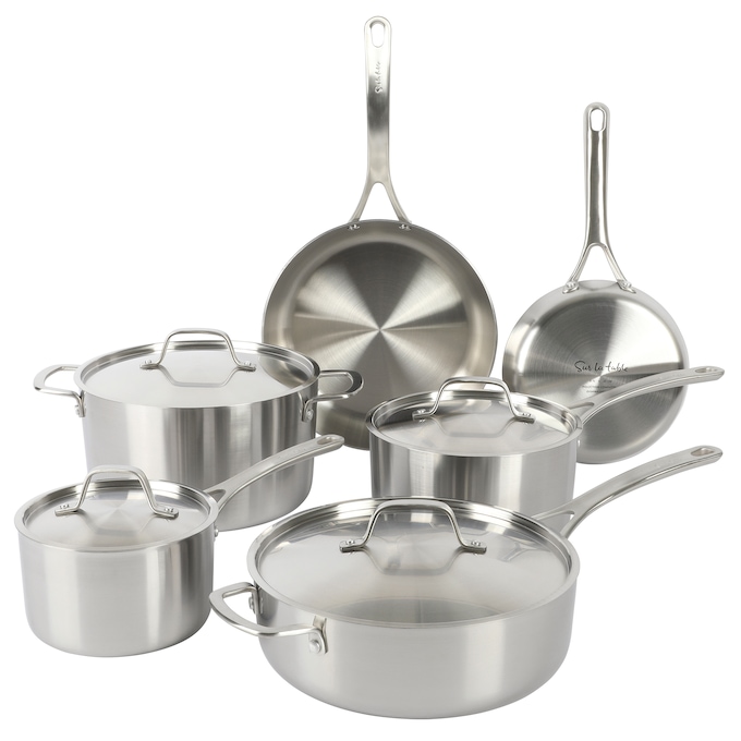 Sur La Table Pike and Pine 10-pc. Stainless Steel Cookware Set, , large