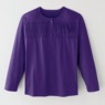 Embellished Henley Top, Violet, large