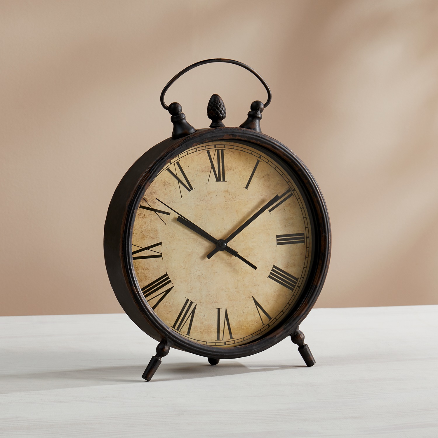 Rustic Table Clock Montgomery Ward