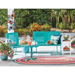 Retro Chair, Loveseat and Table, , large