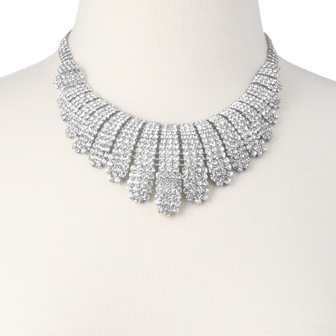 Crystal Bar Necklace, , large
