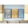 Set of 3 Swirl Wall Art, , large