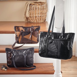 Patched Tote Bag, , large