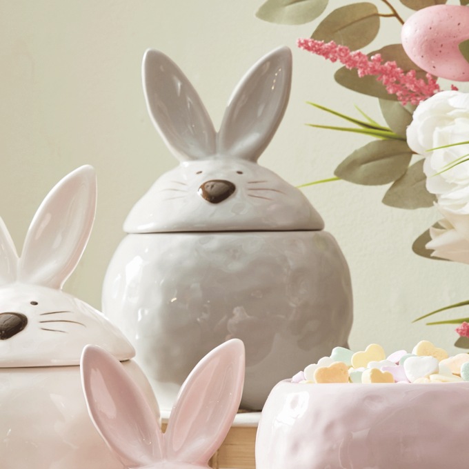 Bunny Shaped Ceramic Container | Montgomery Ward