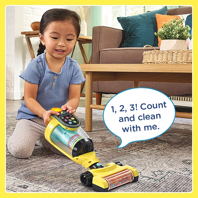 VTech 4-in-1 Push & Play Vacuum, Yellow, large