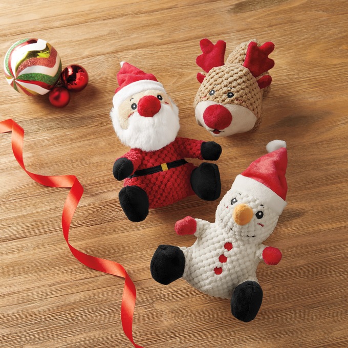 Set of 3 Holiday Tough Toys, , large