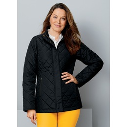 Quilted Jacket, Black, large