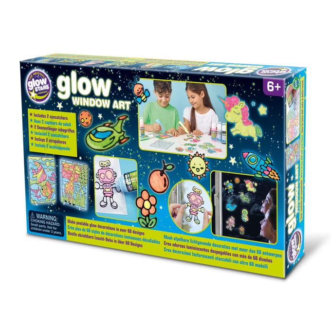 Glow-in-the-Dark Window Art, Multi, large