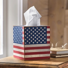 Americana Tissue Box Cover, , large
