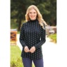 Long-Sleeve Mock Neck Top, , large