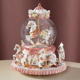 Musical Carousel Waterglobe, , large