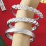 Cubic Zirconia 3-Piece Stacking Ring Set, , large