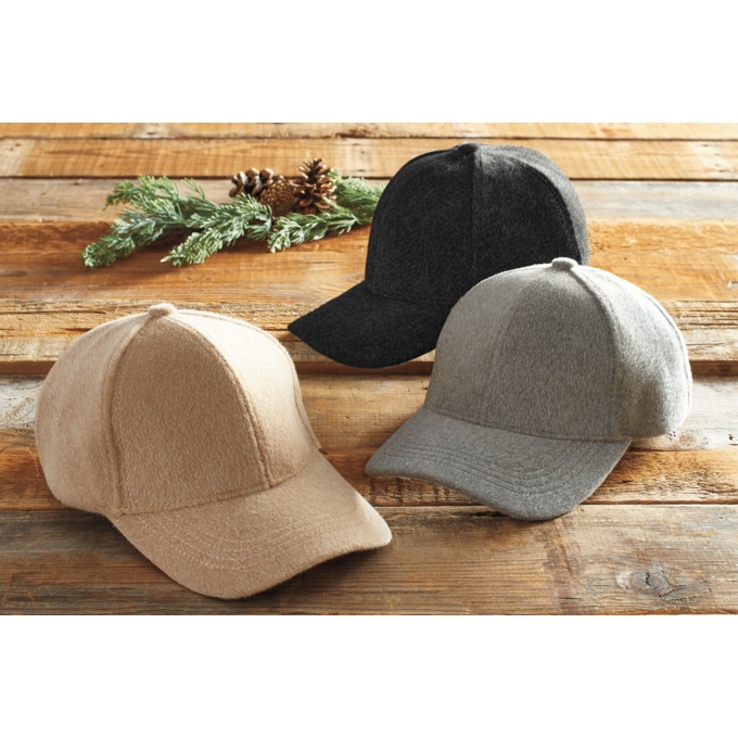 Britt&iacute;s Knits Faux Suede Hudson Baseball Cap Hat, , large