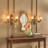 Ophelia Ornate Wall Mirror with Goldtone Frame, Gold, large
