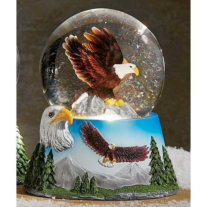 LED Wildlife Waterglobe, , large