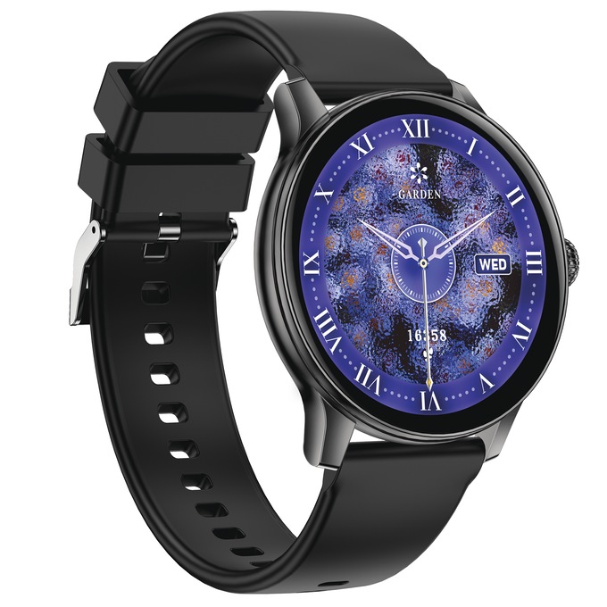 IG Round Smartwatch, Black, large