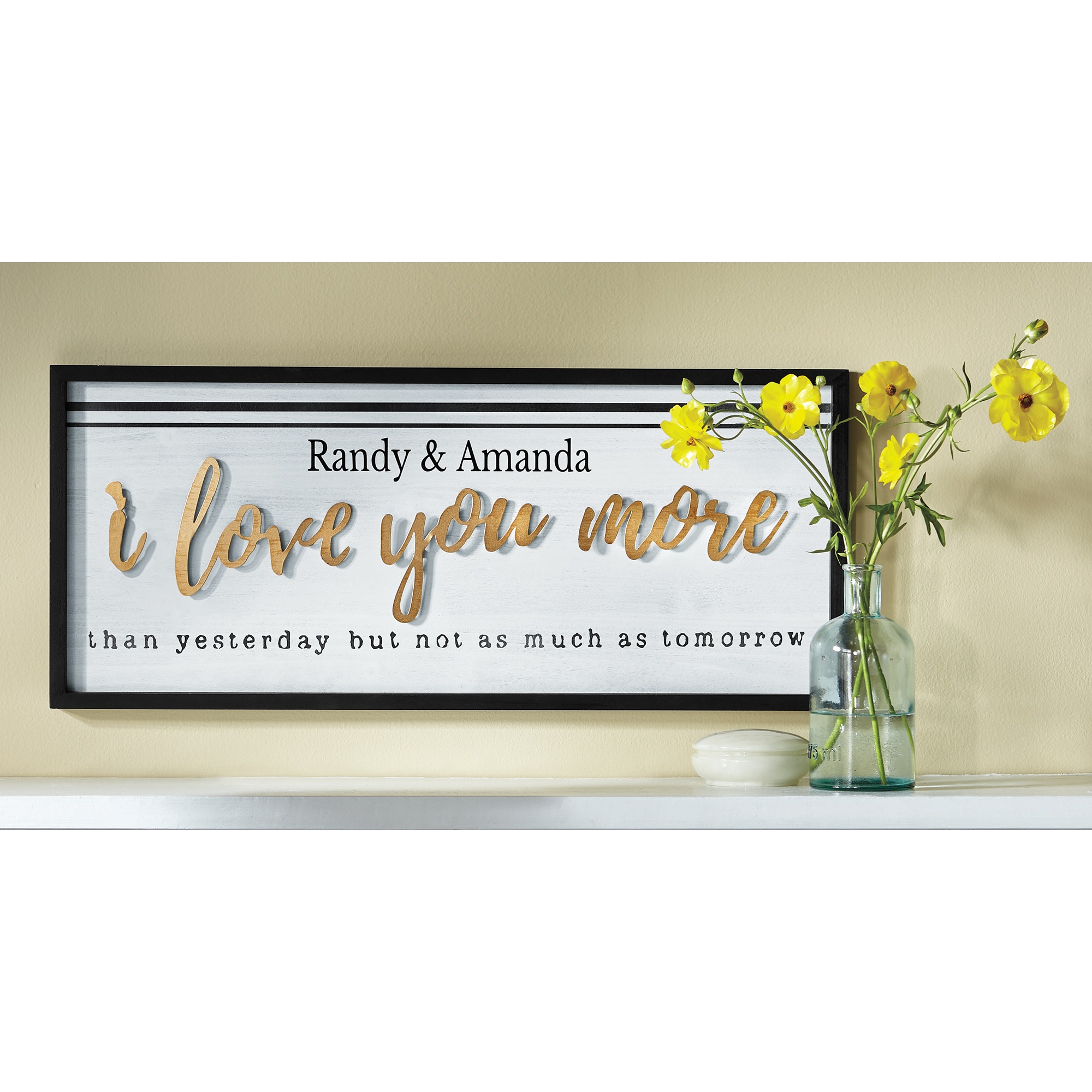Framed Love You More Wall Art, , large