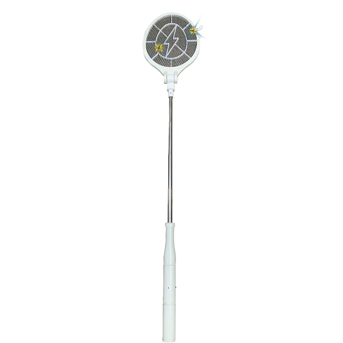 Brookstone Extendable Racket Bug Zapper, , large