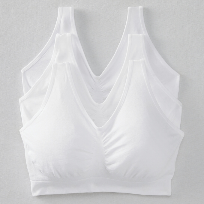3-Pack Comfort Bras, , large
