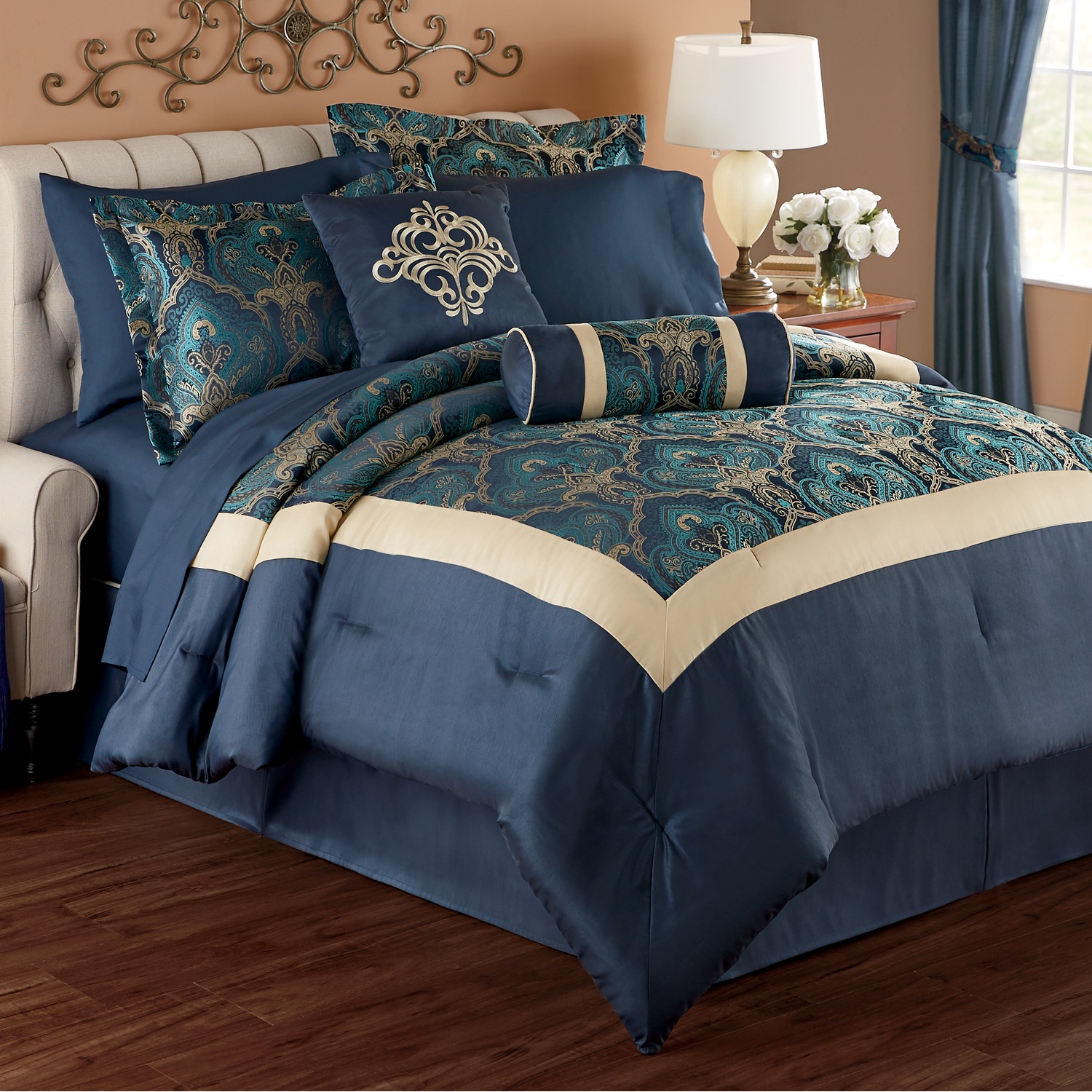 Harrison 10Piece Bed Set and Window Treatments Montgomery Ward