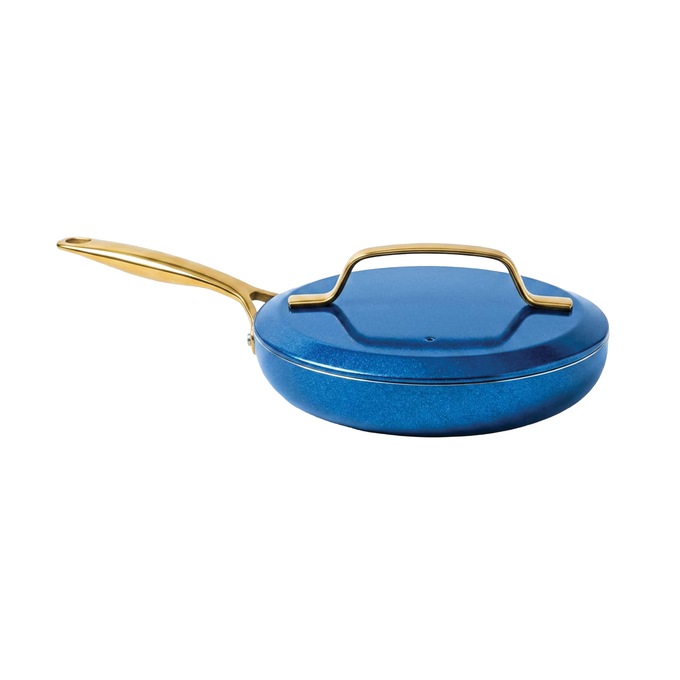 Gotham Steel 11-Piece Modern Kitchen Cookware Set, Navy, large