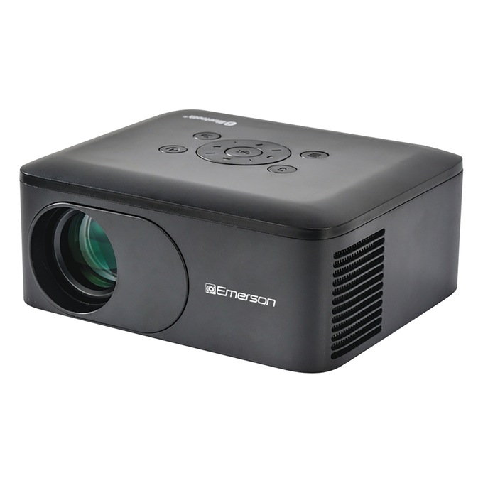 Emerson Portable Projector Bundle, Black, large