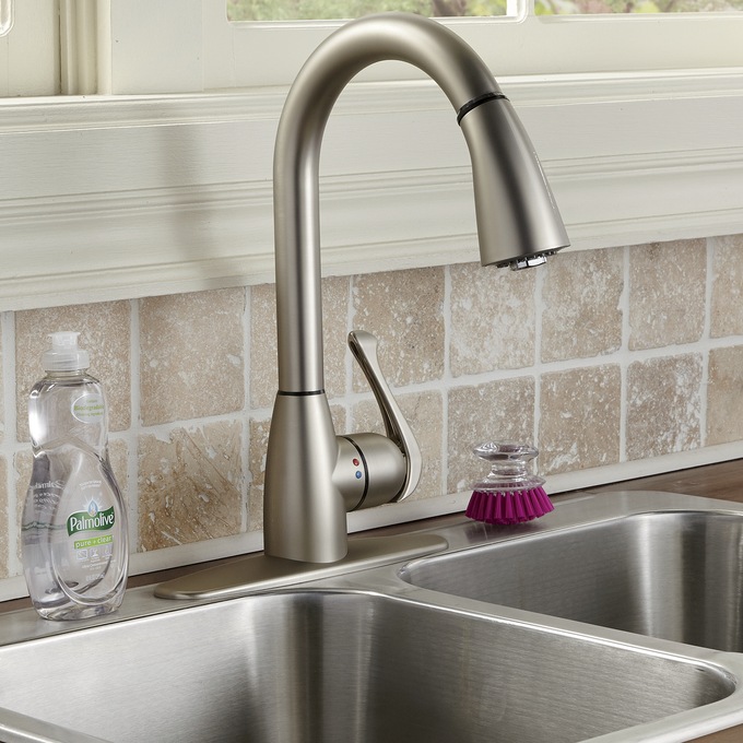 Bell Pull Down Kitchen Faucet By Cleanflo Montgomery Ward