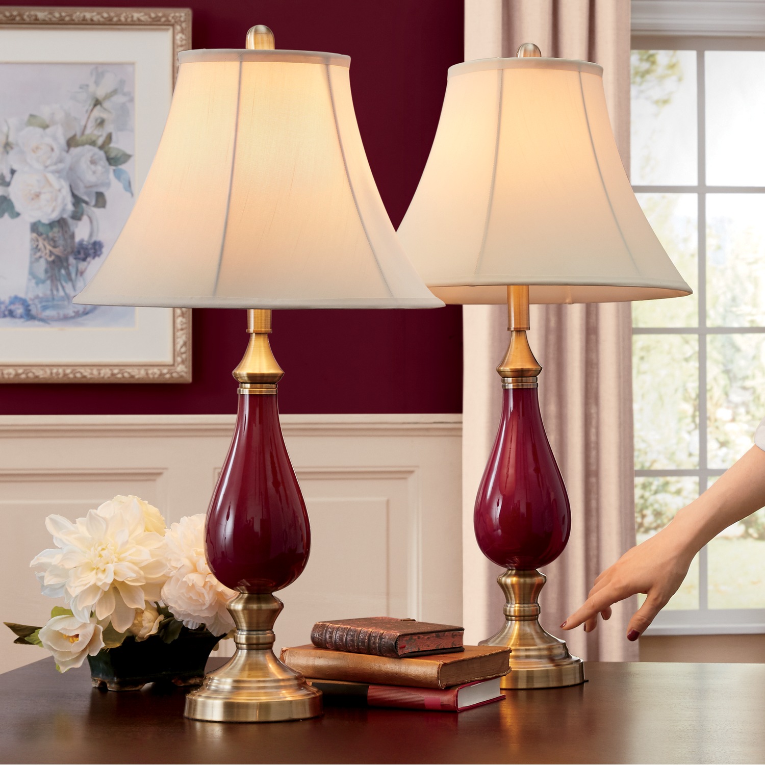 Set Of 2 Touch Table Lamps Montgomery Ward