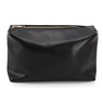 Plaid Tote with Pouch, Black White Plaid, large