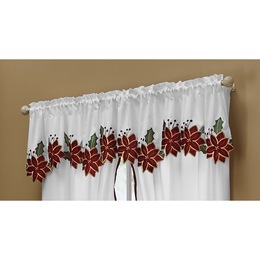 Poinsettia Valance, , large