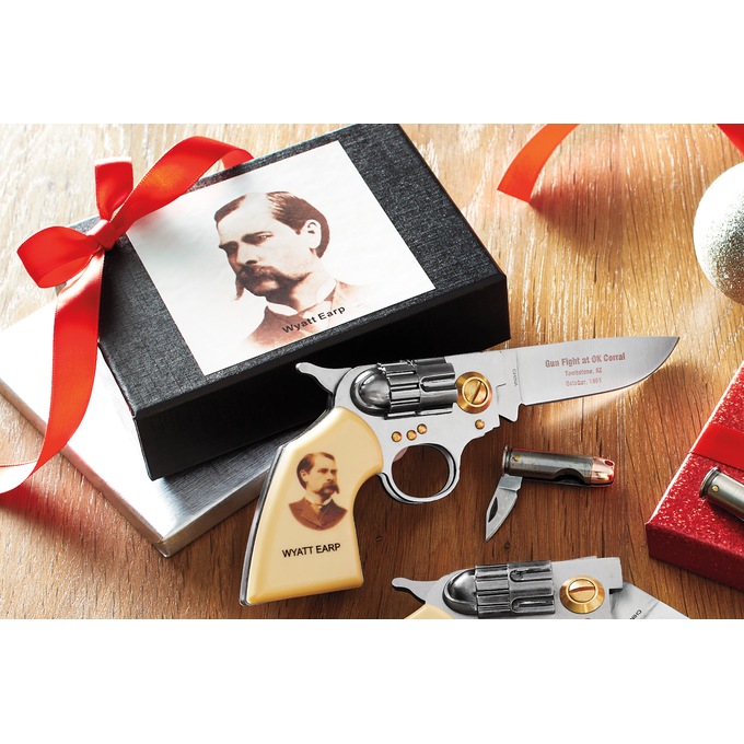 Wild West Folding Knife Gun & Bullet Set, , large