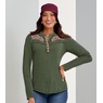 Ashley Embroidered Top, , large