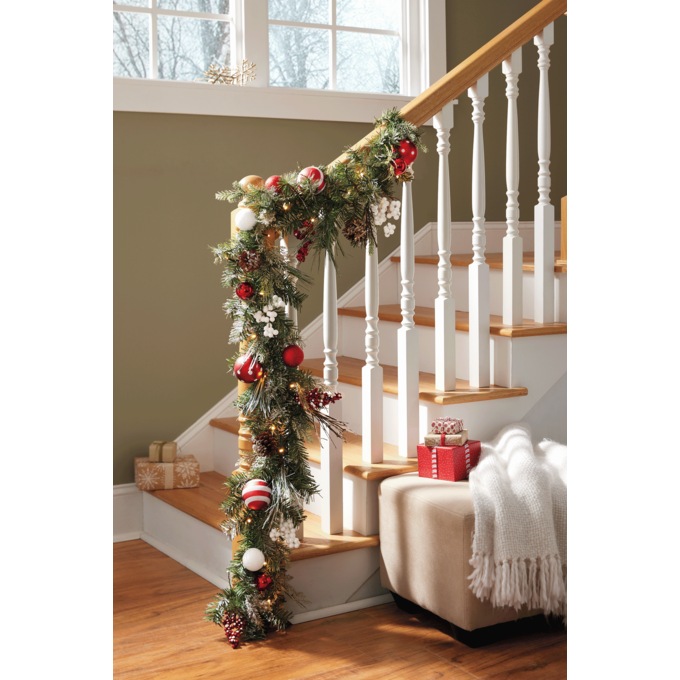 Snowberry Sparkle Garland, Multi, large